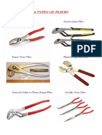 6 Types of Pliers: Slip Joint Plier Groove Joint Plier