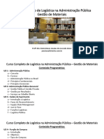 Curso Completo de Logística Na Administração Pública