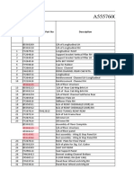 Floor Panel Parts List and Specifications