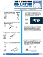 Examen II bimestre Física nota