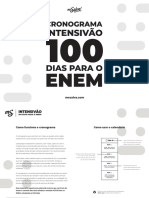 Cronograma Me Salva 100 Dias para o Enem