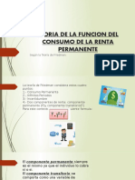 Teoria de La Funcion Del Consumo de La