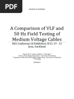 A Comparison of VLF and 50Hz Field Testing of MV Cables PDF