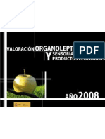 Valoracion Organoleptica y Sensorial Productos Ecológicos, 2008