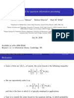 Union bound for quantum information processing 