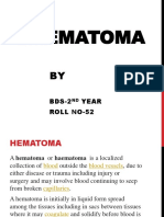 Causes, Signs and Treatment of Hematomas