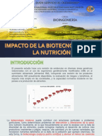 Impacto de La Biotecnología en La Nutrición