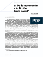 J. Rawls: La Autonomia Moral A Ficcion Contrato Social: Cultura