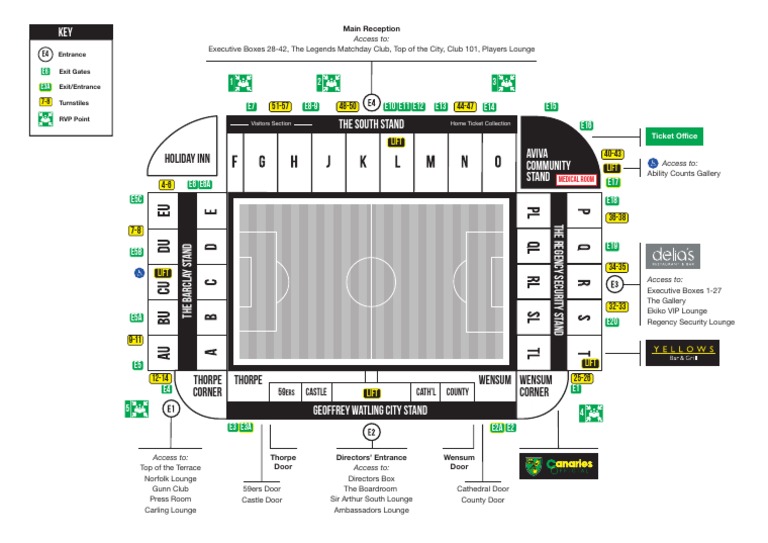 Stadium Access Points and Amenities Guide | PDF