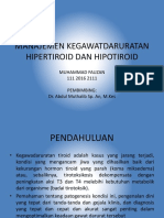 Manajemen Kegawatdaruratan Hipertiroid Dan Hipotiroid