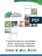 Categorizacion de Actividades Obras o Proyectos Conforme A La Ley Del Medio Ambiente (1) - noPW