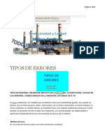 Tipos de Errores en Metrología