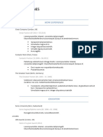 Chronological Resume Format 2018 Sample 2