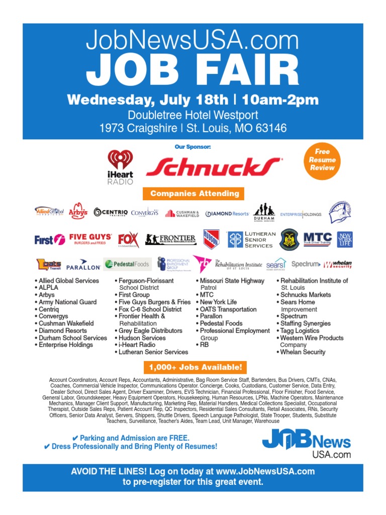 Job Fair Pdf Business