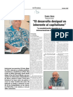 Amin S Entrevista El Desarrollo Desigual Es Inherente Al Capitalismo