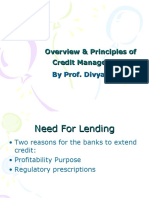 Overview & Principles of Credit Management by Prof. Divya Gupta