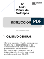 IV Feria Virtual de Prototipos INSTRUCCIONES