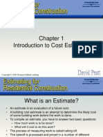 Introduction To Cost Estimates