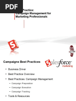 Best Practice: Campaign Management For Marketing Professionals