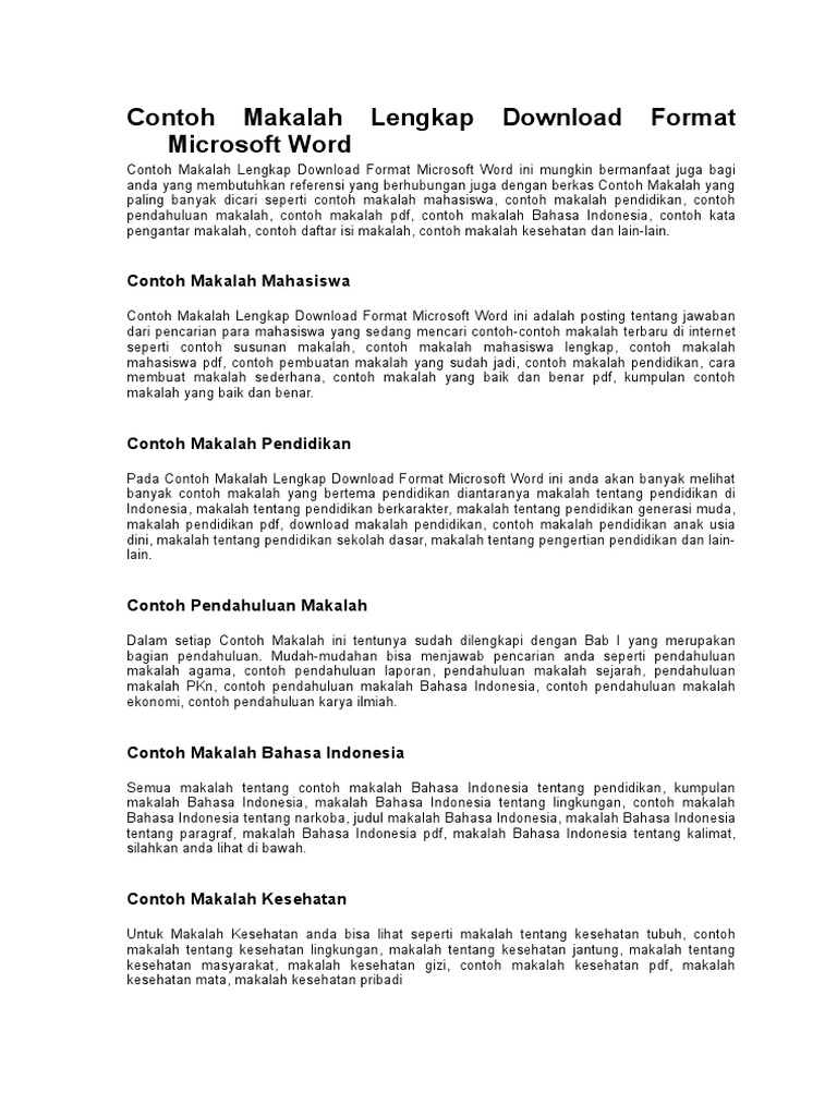 Contoh Makalah Bahasa Indonesia Tentang Narkoba - Aneka Macam Contoh