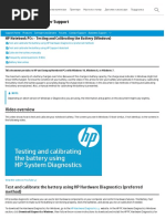 HP Notebook PCs - Testing and Calibrating The Battery (Windows) - HP® Customer Support