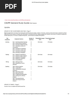 Celpip Guide