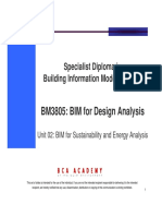 BM3805 Unit 02 BIM For Design Analysis
