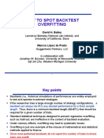 How To Spot Backtest Overfitting: Lawrence Berkeley National Lab (Retired), and University of California, Davis