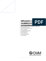 MPU2223 - 3223 - OUMM2103 Entrepreneurship PDF