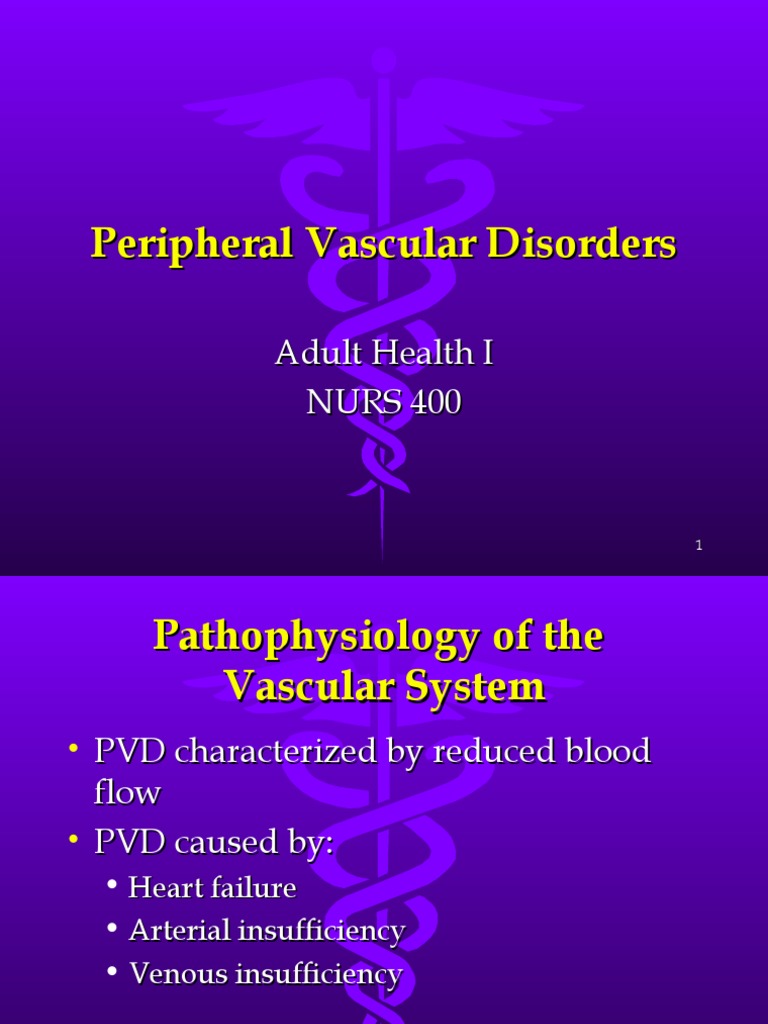 Peripheral Vascular Disorders PDF Thrombosis Vein