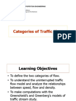 Lecture 4 - Categories of Traffic Flow