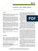 Prevalence of Anemia in Type 2 Diabetic Patients: Original Article