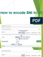 How To Encode Bmi On Lis