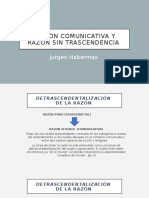 Acción Comunicativa y Razón Sin Trascendencia