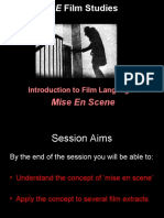 Mise en Scene: Introduction To Film Language