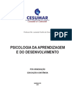 Apostila Psicologia Do Desenvolvimento e Aprendizagem