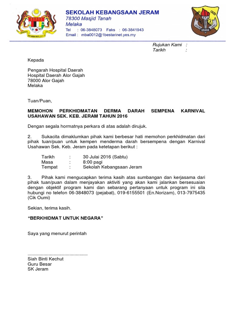 Surat Derma Darah Pdf