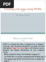 Creating Web Page Using HTML