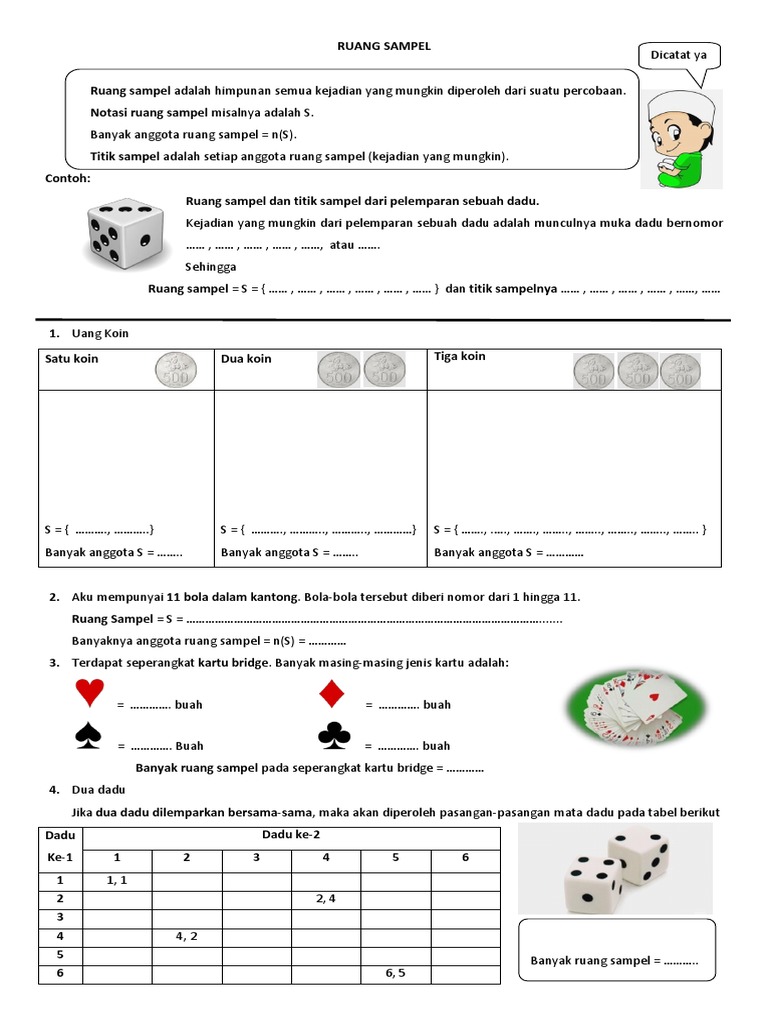 Lks Ruang Sampel Dan Peluang