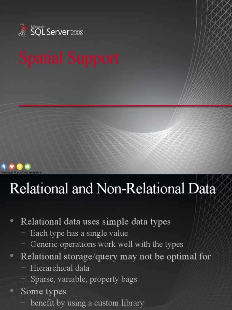 Spatial | PDF | Microsoft Sql Server | Computing