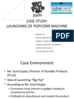 Case Study: Launching of Popcorn Machine