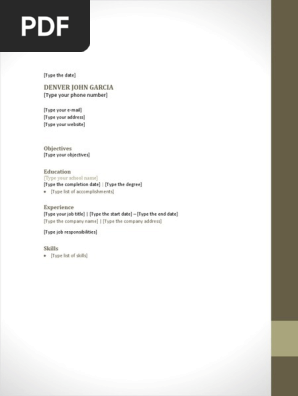 Adjacency Resume