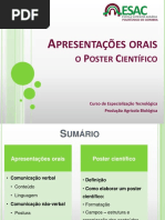 Apresentações Orais e O Poster Científico