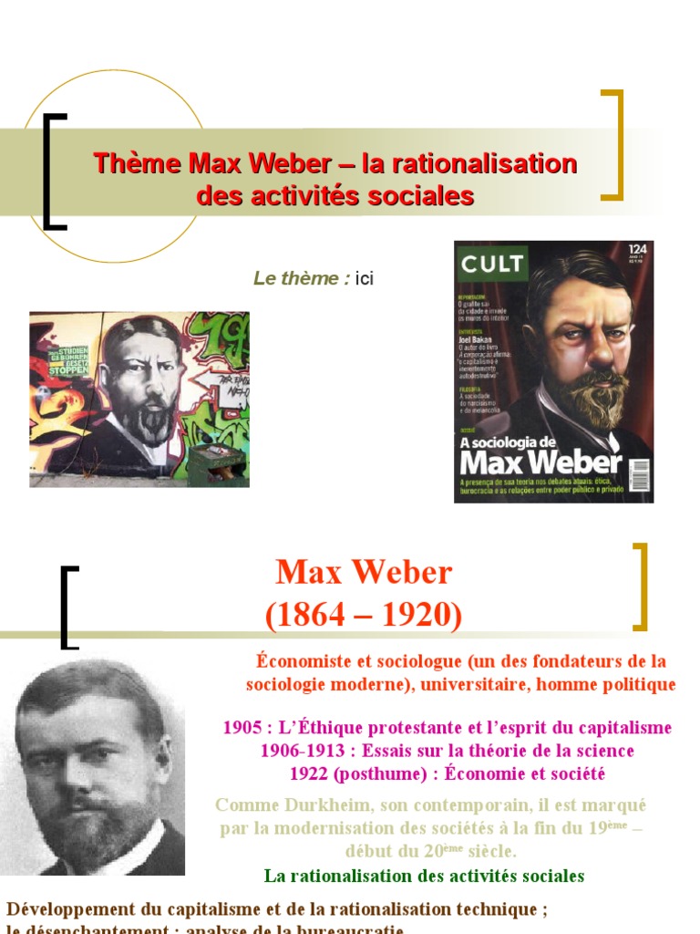 Rationalisation selon Max Weber | PDF | Max Weber | Sociologie