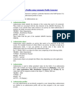 Authorisation Using Profile Generator PDF