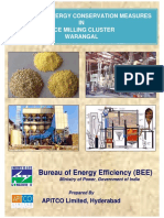 Bureau of Energy Efficiency (BEE) : Manual On Energy Conservation Measures IN Rice Milling Cluster Warangal