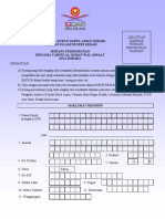 Borang Permohonan Kemasukan TERKINI IQDAR