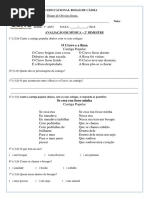 1° ANO - QTD 31 - AVALIAÇÃO DE MÚSICA