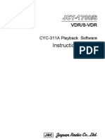JRC Jcy 1700 Playback Cyc-311a Software Manual