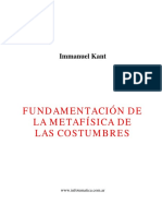 Kant Inmanuel - Fundamentación de la metafísica de las costumbres.pdf